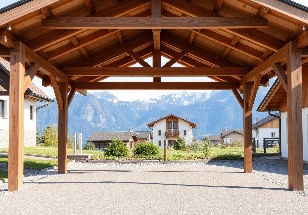 Carport Hötting West, Bergblick